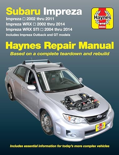 Subaru Impreza 2002-14 Repair Manual: Chilton Book Company