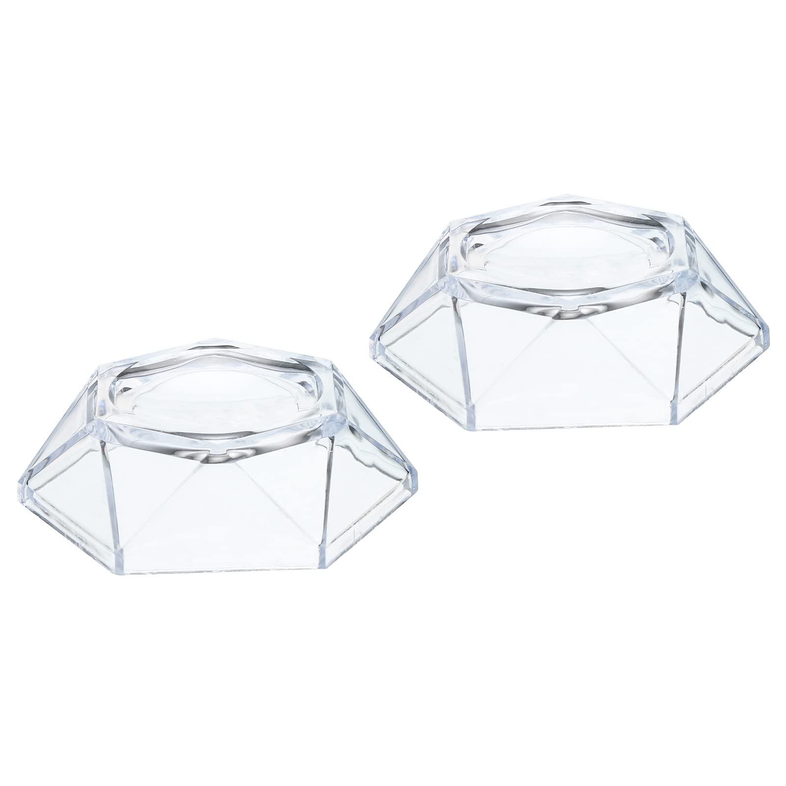 PATIKIL Acrylic Ball Stand Displays Base 4cm Transparent for Crystal Ball Pack of 2