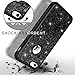 Hython Compatible with iPhone 6/6s Case, Heavy Duty Full-Body Defender Protective Case Bling Glitter Sparkle Hard Shell Hybrid Shockproof Rubber Bumper Cover for iPhone 6 and 6s 4.7-Inch, Black