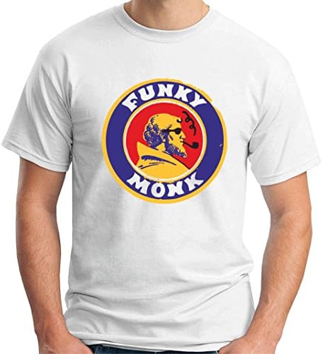 T-Shirt Man White BEER0057 Funky Monk