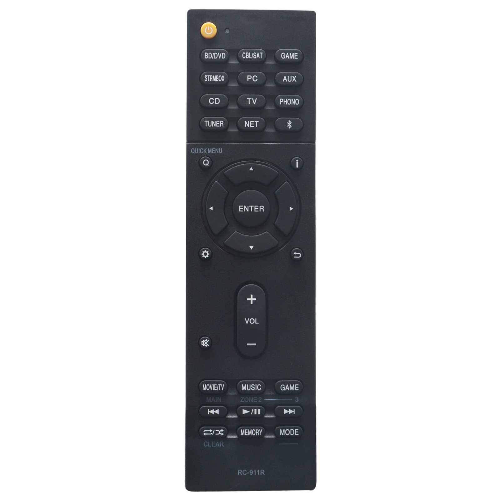 VINABTY Replacement Remote Control RC-911R Fit for Onkyo AV RECEIVER TX-NR656 TX-NR757 Remote