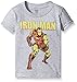 Marvel Little Boys' Toddler Iron Man Short Sleeve T-Shirt, Heather Grey, 3T
