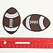 Set of 10 pcs American Football Sports Iron On Sew On Cloth Embroidered Patches Appliques Machine Embroidery Needlecraft Sewing Projects DIY