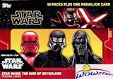 2019 Topps Star Wars The Rise of Skywalker EXCLUSIVE Factory Sealed Retail Box with VERY SPECIAL MEDALLION RELIC! Includes 10 Parallels & 10 Insert Cards! Look for Auto & Sketch Cards! WOWZZER!