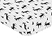Black and White Woodland Moose Baby or Toddler Fitted Crib Sheet for Rustic Patch Collection by Sweet Jojo Designs