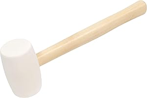 QEP 61613 White Rubber Tile Tapping Mallet, 16 oz.