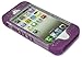 iPhone SE Case, Bastex Heavy Duty Hybrid Protective Case - Soft Neon Purple Silicone Cover with Clear Sparkly Glitter Design Shell for Apple iPhone SE, 5, 5S, 5GINCLUDES STYLUS
