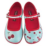 Hot Chocolate Design Mini Chocolaticas Cherry Girls Mary Jane Flat