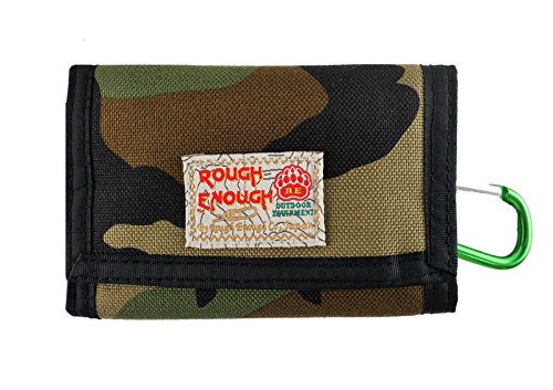 Rough Enough Boys Wallets for Teen Girls Kids Wallet with Keychain Card Holder Carabiner Tactical Military Unique Birthday Gifts