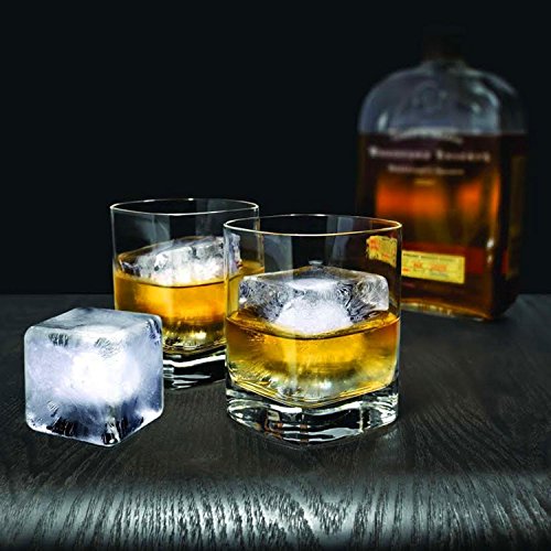 XXL Silikon Eiswürfelform mit Deckel für 6 Jumbo Eiswürfel Eiswürfelbereiter für Whisky, Cocktails und Getränk 48 x 48mm… – Bild 6