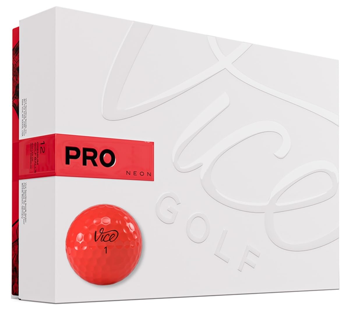 Vice Pro Golf Balls, Neon Red Image