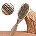 Sanblogan Wooden Hair Brush -Sandalwood Scalp massage Detangling Hair Paddle Brush for Women, Men, Kids with Thick, Thin, Curly, Wavy, Straight, Long, Short, Dry or Wet Hair