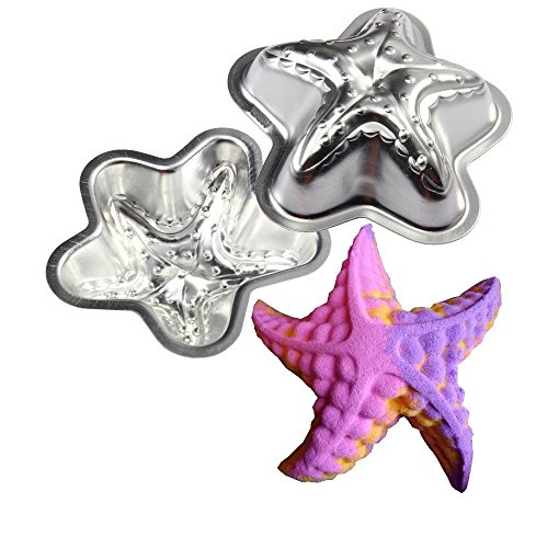 Metal Bath Bomb Mold Making Child Bath Fizzy Sea Creature Starfish 2 Sets