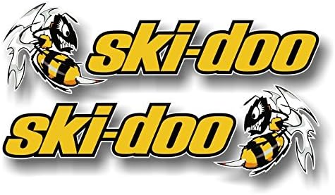 2 Killer Bee 9" Vinyl Decals Snowmobile Summit Sled MXZ Graphic Stickers ((2) 2.5"x 9" Decals)