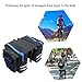 Bike Rack Bag With Double Panniers, 24 L, 600 PVD, 8 Side Reflectors, Bicycle Rear Saddle Shelf Luggage Handbags For Cargo Laptop, Back Seat Messenger Pack Trunk Saddlebags Satchel For Cycling Sportsthumb 2