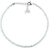 NJCRAFT Micro Faceted Crystal Bracelet for Women – 2-3mm Dainty Bead Bracelet | Adjustable Minimal Everyday Jewelry