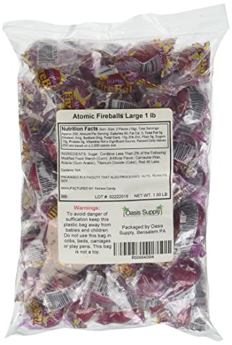 Ferrara Candy Atomic Fireballs Medium (Fireball Fire ball) (1Lb)