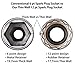ARES 70328 | 14mm Thin Wall Spark Plug Socket | 3/8-Inch Drive 12-Point Spark Plug Socket | Walls 2mm Thinner Than Standard Spark Plug Sockets