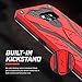 Zizo STATIC Series compatible with Samsung Galaxy S7 Case Military Grade Drop Tested with Built In Kickstand RED BLACK