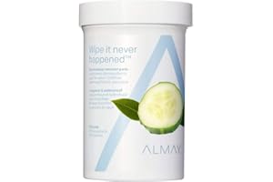 Almay Longwear & Waterproof Eye Makeup Remover Pads with Aloe, Hypoallergenic, Cruelty Free, -Fragrance Free, Dermatologist Ophthalmologist Tested, 120 Count