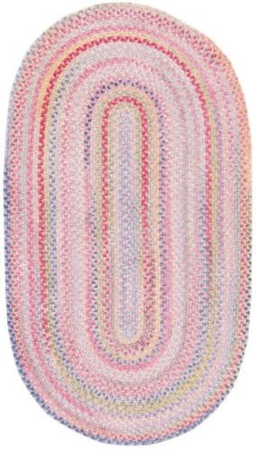 Capel Rugs Baby's Breath 3 x 5 Oval Braided Area Rug (Pink)