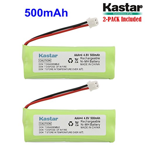 Kastar 2-PACK 4.8V 500mAh Ni-MH Rechargeable Battery Replacement for Dogtra BP12RT Dog Training Collar Receiver and 1900 NCP, 1902 NCP, 300M, YS500, SureStim H Plus, 1900 NCP, 302M and more Models