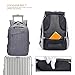 CoolBELL 17.3 Inch Laptop Backpack with USB Charging Port Function/Multi-Compartment Travel Rucksack/Water-Resistant Knapsack/Protective Day Pack for Men/Women (Grey)