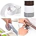 Tub and Wall Sealing Caulk Strip Wall and Corner Self Adhesive Peel and Caulk Strip Fixture Tape Caulk Sealer Tub Surround Waterproof Decorative Sealer Trim Pack of 2 (Grey)