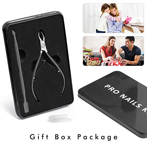 Cuticle Trimmer Cutter Nippers Cuticle Pusher - Ejiubas Cuticle Remover Professional Cuticle Clipper Upgraded Stainless Steel Cuticle Tool Cuticle Scissors Durable Manicure Pedicure Tools