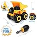 WisToyz Take Apart Toys, Toddlers Toys, Toy Dump Truck with Constructions Set, Building Toy Set with Screwdriver, Ideal Educational Toy for Boys & Girls Aged 3, 4, 5, 6