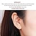 3 Pairs Sterling Silver Small Hoop Earrings Set Hypoallergenic Endless Cartilage Earrings Huggie Nose Lip Rings for Women Men Girls, 8mm 10mm 12mm