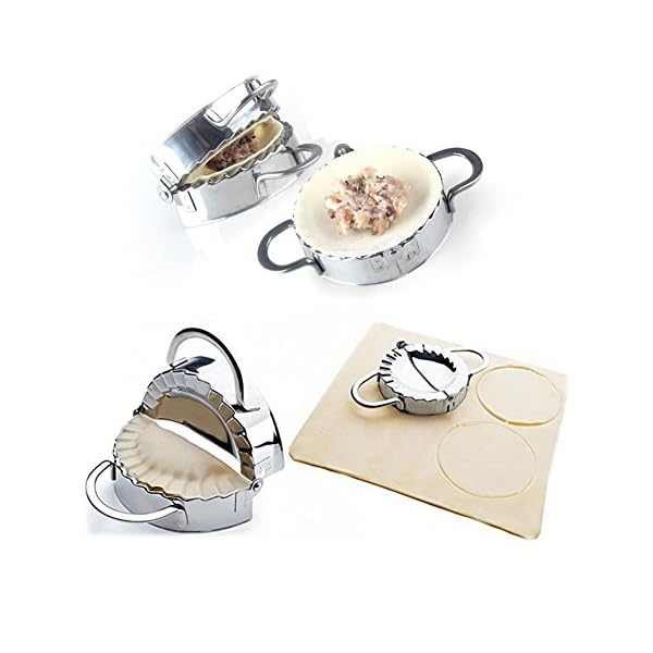 Dumpling Maker 2 PCS Stainless Steel Dumpling Mold and Dough Press for Home Kitchen,Stainless Steel Dough Press Dumpling… - Image 4