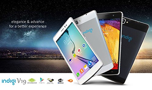 Indigi 3G Smartphone (Factory GSM Unlocked) 5.5-inch Full HD Capacitive Multi-Touch Screen Android 4.4 Smartphone White