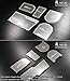 LIGHTKOREA Aluminum Hairline Two Block Cup Holder Console Plate Accessories 2P for Hyundai Veloster 2012 2017 (Silver & Black Plate)