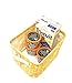 ECOHIP 4-Pack Small Storage Bins Fabric Desk Organizer Baskets Closet Drawer Divider Grey