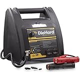 DieHard 71687 Gold Portable Power 950 Peak Amp 12 volt Jump Starter & Power Source with 1-USB 2-12V Power Ports & 150 PSI Air Compressor