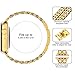 Wearlizer Watch Band 38mm Womens Mens Cowboy Chain Wrist-Bands Stainless Steel Replacement Strap Women Metal Bracelet Hand Removal Link Series 3 2 1 Sport Edition-Gold