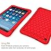Fintie Silicone Case for All-New Amazon Fire HD 8 (Compatible with 7th and 8th Generation Tablets, 2017 and 2018 Releases) - Honey Comb [Corner Enhancement] Shockproof Kid Friendly Cover, Red