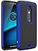 Droid Maxx 2 Case, LK [Shock Absorption] Drop Protection Hybrid Dual Layer Armor Defender Protective Case Cover for Motorola Droid Maxx 2 (Blue)