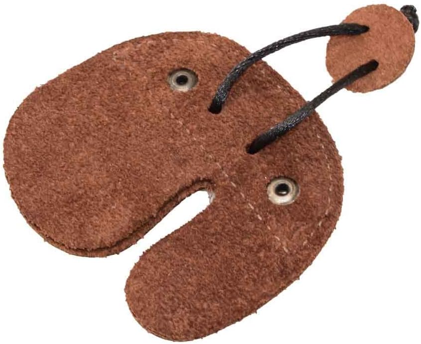 Hide & Drink, Rustic Leather Right Handed Archery Finger Tab, Protect Guard for Recurve Bows, Fingers Protector, Shooting Practice Gear, Outdoors & Sports Essentials Handmade : Bourbon Brown : Sports & Outdoors