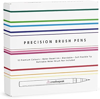 creative peak watercolour brush pens