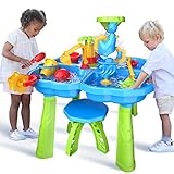 ConeWhale Sand Water Table for Toddlers, 4 in 1