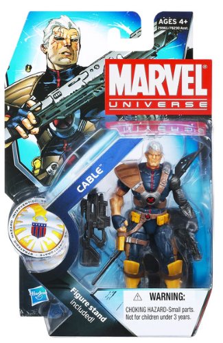 Marvel universe 3 3/4 inch series 13 action figure #7 cable witho…