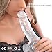 Realistic Dildo, Louviva 7 Inch Clear Jelly Dildo with Suction Cup for Women- Perfect Christmas Gift