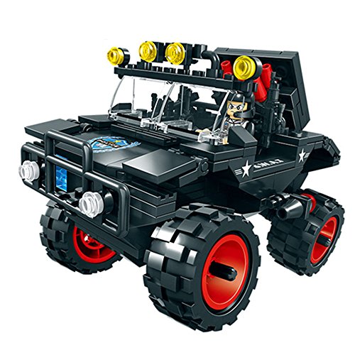 WOMA Super Police Building Sets Swat Team Military Models Interlocking Bricks Toys LEGO Compatible with Storage Box 306pcs