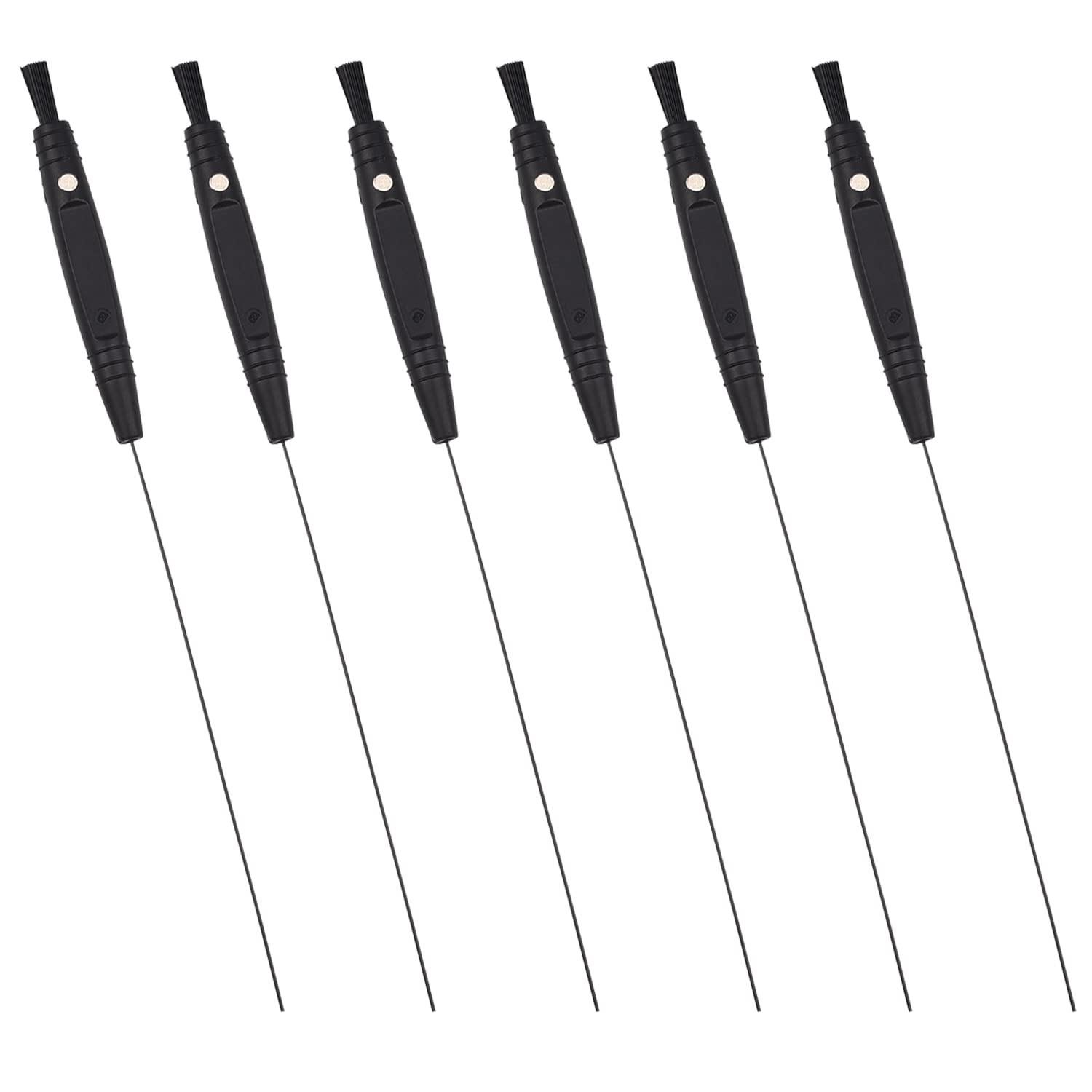 MFUOE Multifunctional Hearing Aid Cleaning Kits Hearing Aid Long Stick Brush Cleaning Tool Hearing AIDS Cleaning Aids Auxiliary Brushes Accessories Headphones Vent Cleaner (6)