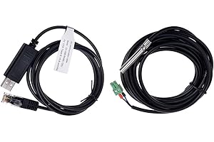 EPEVER Remote Temperature Sensor RTS and Monitoring Adapter RS485 to USB for EPEVER MPPT Solar Panel Charge Controller