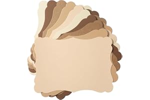 HOMTABLE 50 Pack Blank Kraft Cards Cardstock Thick Paper Brown Greeting Cards for DIY Gift Card Menus, Baby Shower and Wedding Invitations (Brown, 4x6IN)