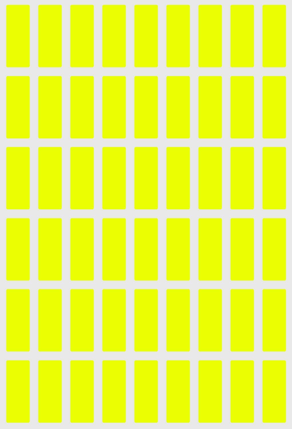 Neon Yellow Color Printing Stickers 1inx3/8in - Price Stickers (2.5 cm x 1 cm) - 810 Pack by Royal Green — image 1