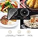 Trighteach Induction Cooktop, 2400W Double Countertop Burner(2 Separate Heating Zones) with Digital Sensor and Kids Safety Lock, 8 Temperature Levels Suitable for Cast Iron Cookware